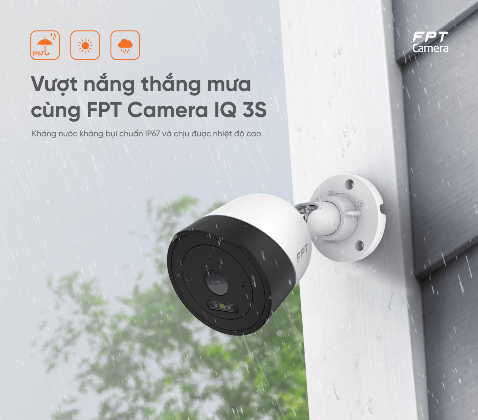 Camera FPT IQ3S - Camera ngoài trời 3MP có màu ban đêm